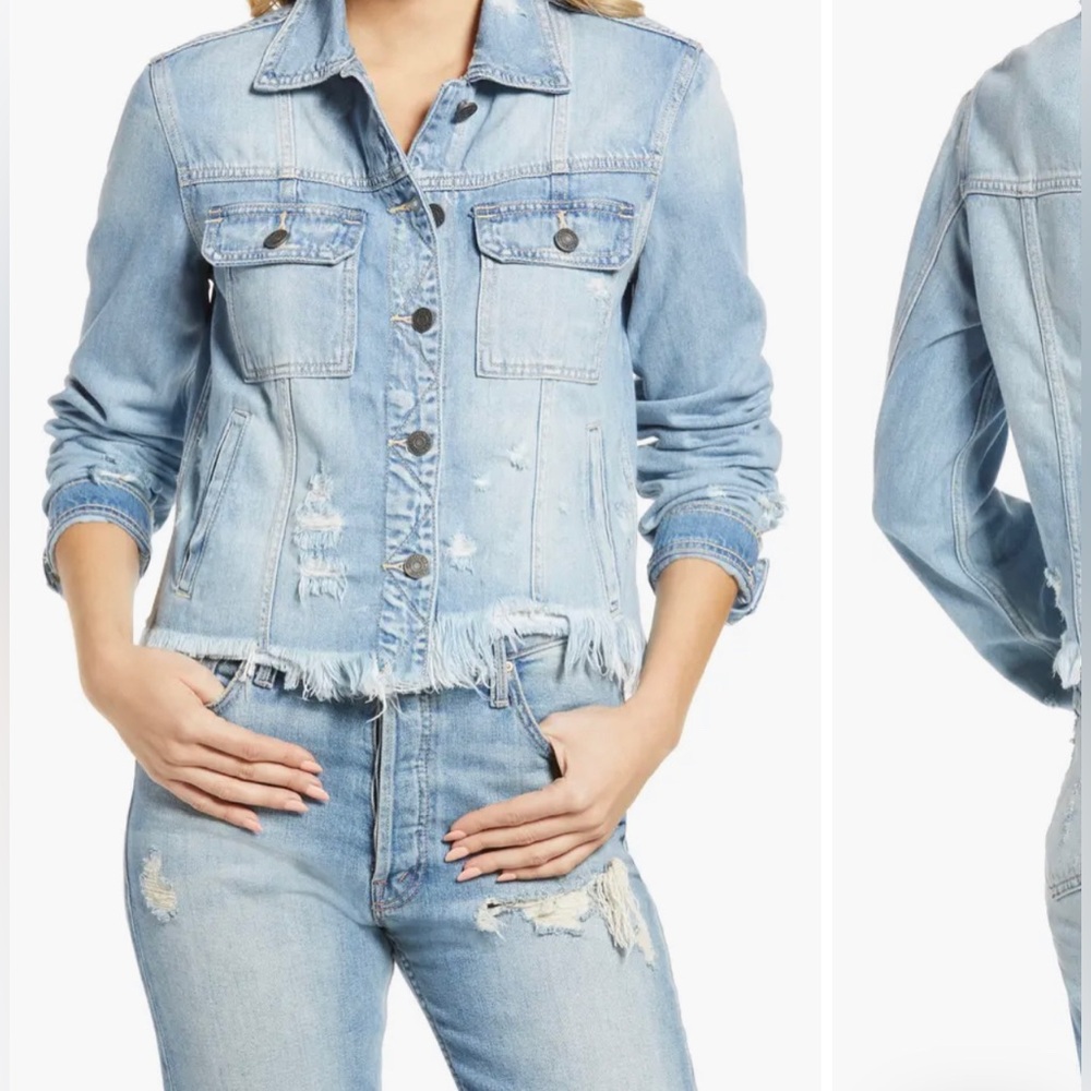 HIDDEN jean jacket light wash size M